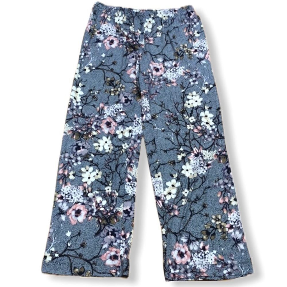 Premise Floral Patterned Pull On Pants Sz M